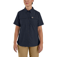 Carhartt Women's Force Relaxed Fit Lightweight Short-Sleeve Button Down Shirt
