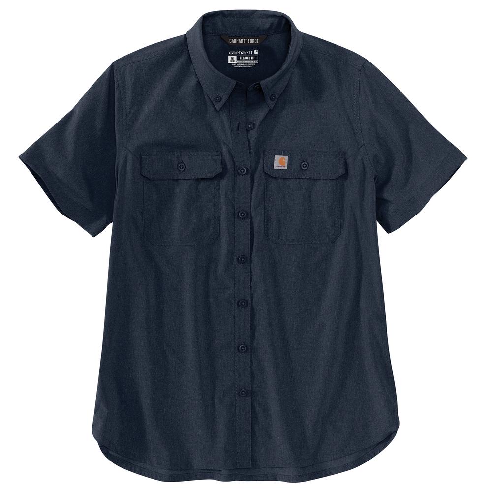 Carhartt Women's Force Relaxed Fit Lightweight Short-Sleeve Button Down Shirt
