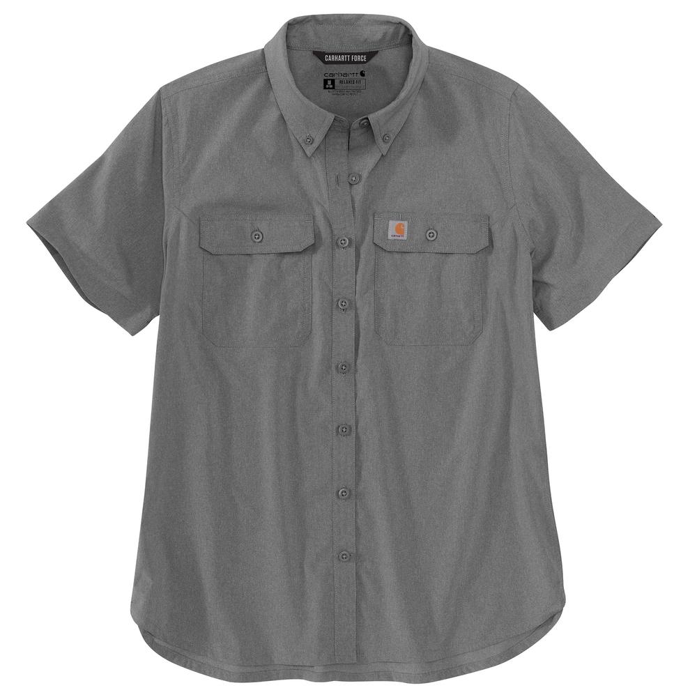 Carhartt Women's Force Relaxed Fit Lightweight Short-Sleeve Button Down Shirt