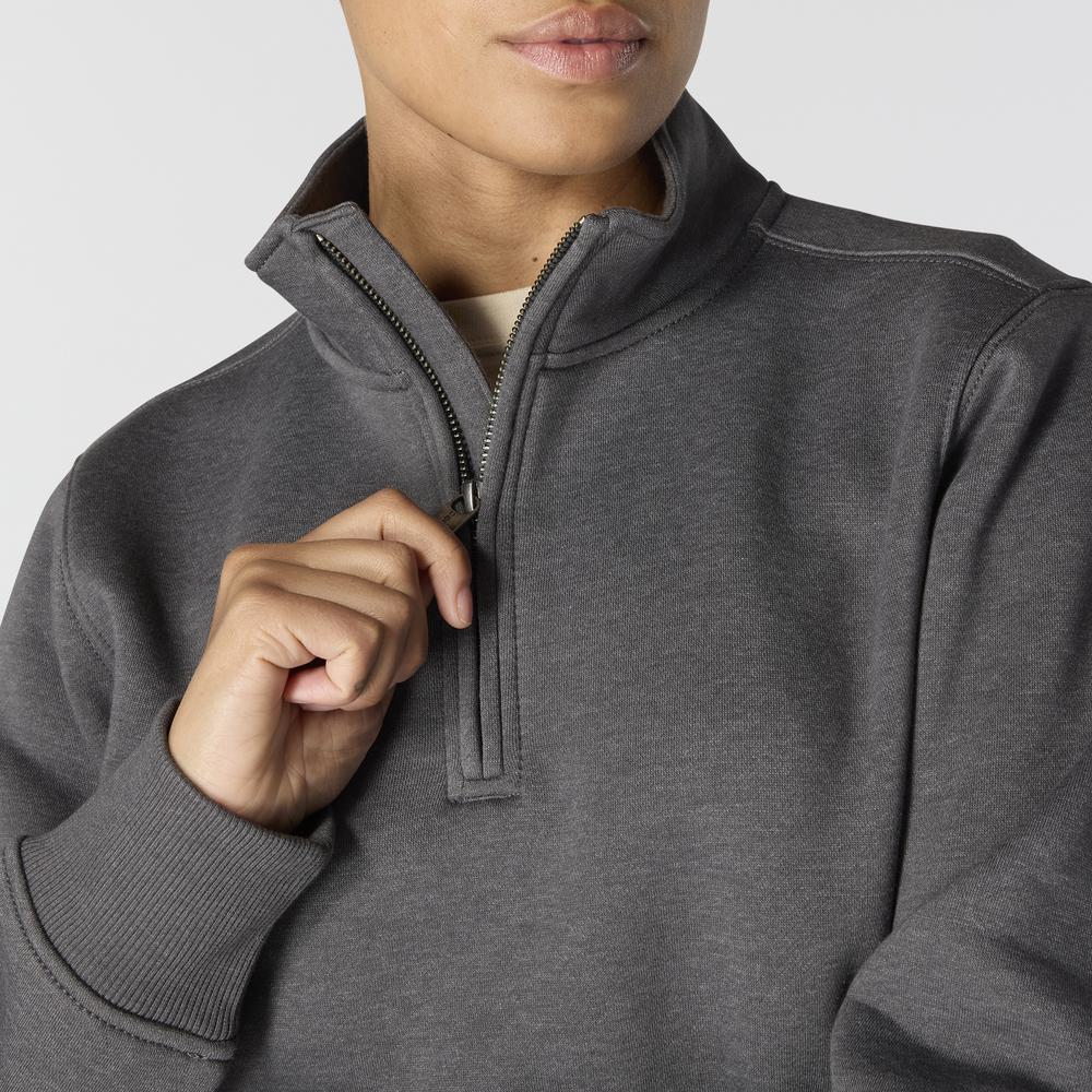 Carhartt Women's Relaxed Fit Midweight 1/4 Zip Mock Neck Sweatshirt
