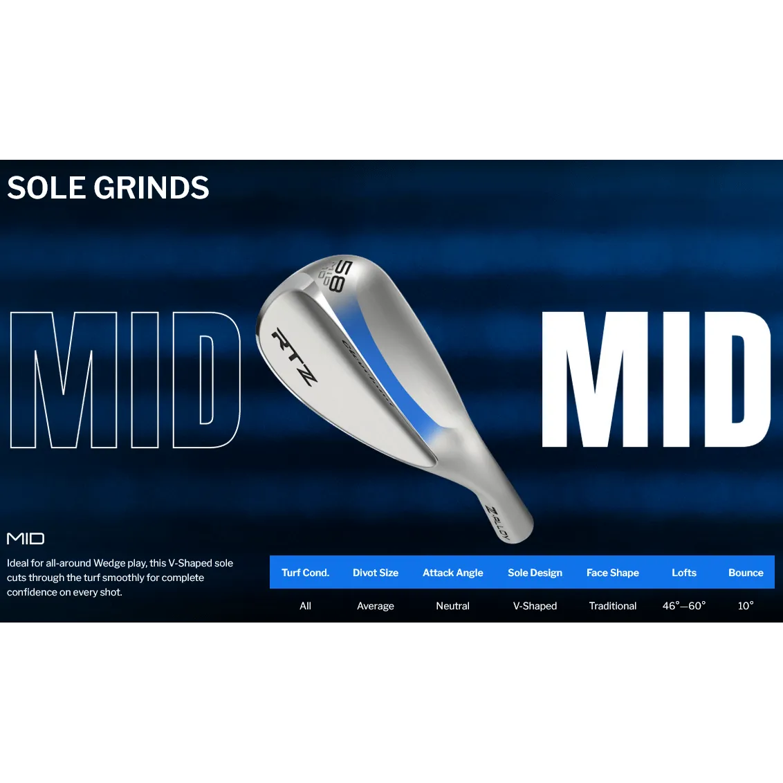 Cleveland RTZ Wedges - Tour Rack (Raw) - Free Custom Options