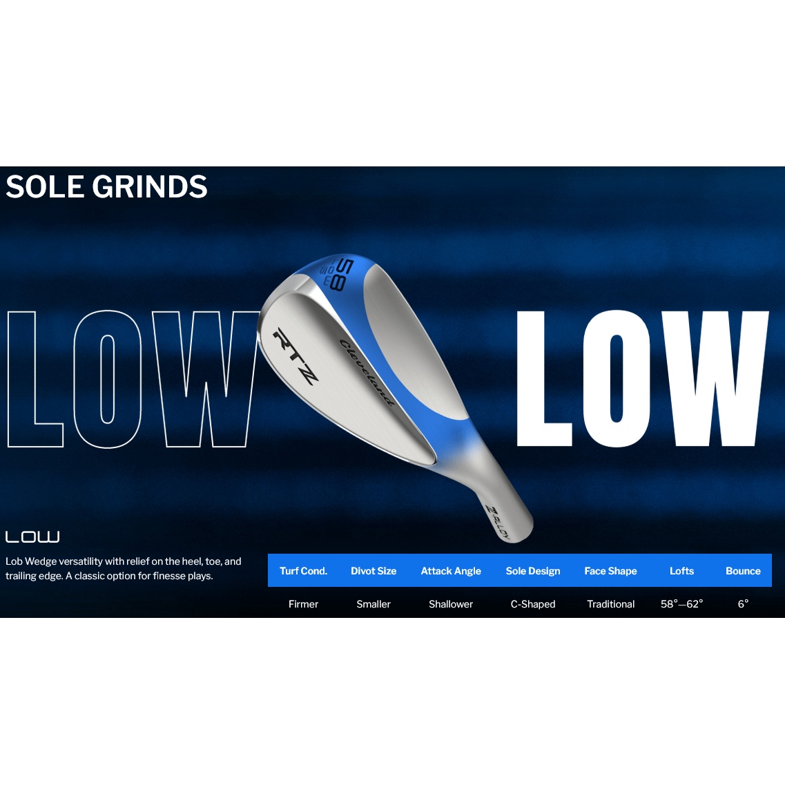 Cleveland RTZ Wedges - Tour Rack (Raw) - Free Custom Options