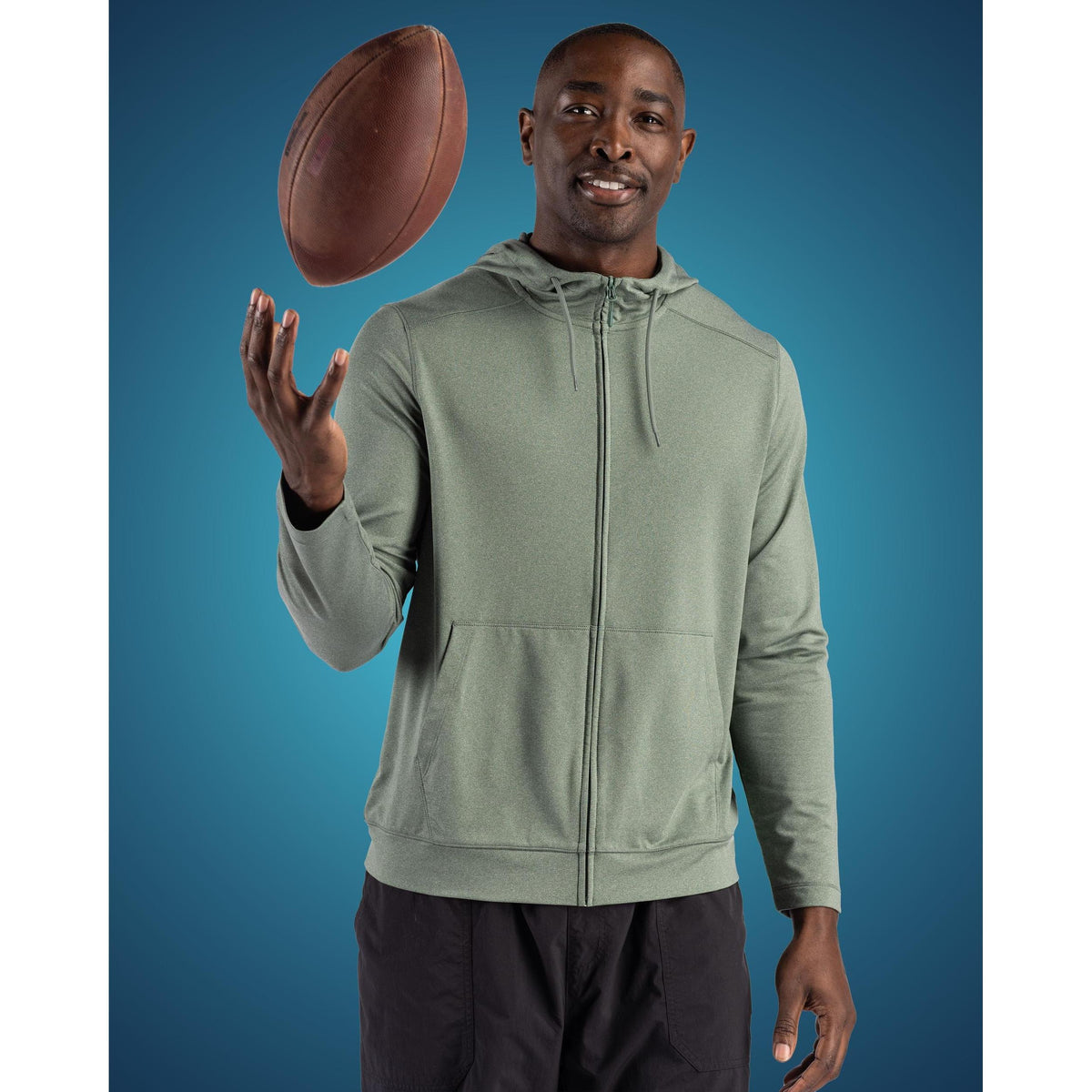 Clique Dash Recycled Mens Full Zip Hooded Sweatshirt