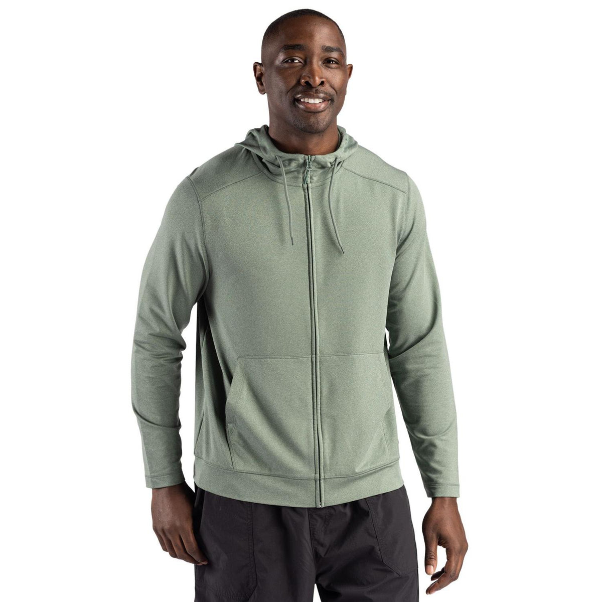 Clique Dash Recycled Mens Full Zip Hooded Sweatshirt