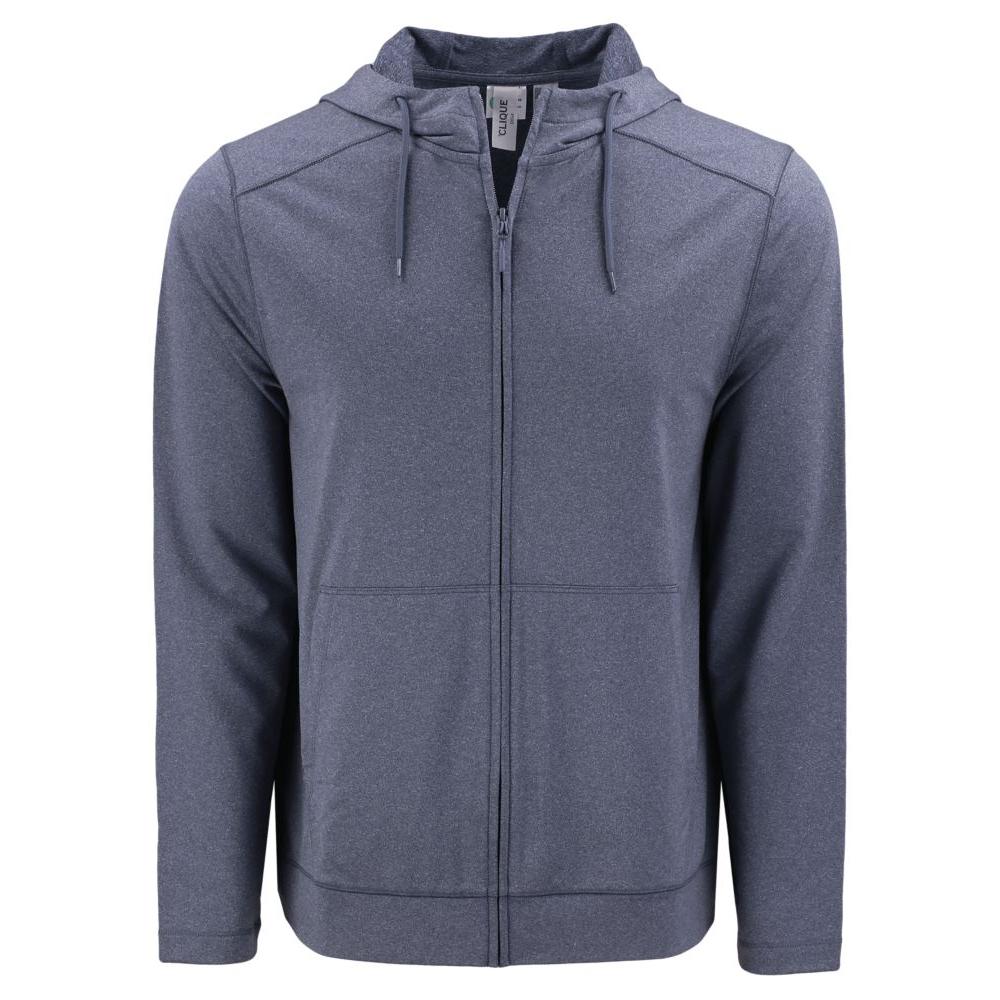 Clique Dash Recycled Mens Full Zip Hooded Sweatshirt