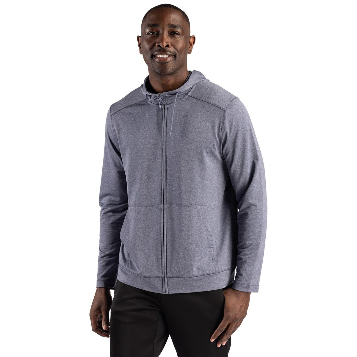 Clique Dash Recycled Mens Full Zip Hooded Sweatshirt