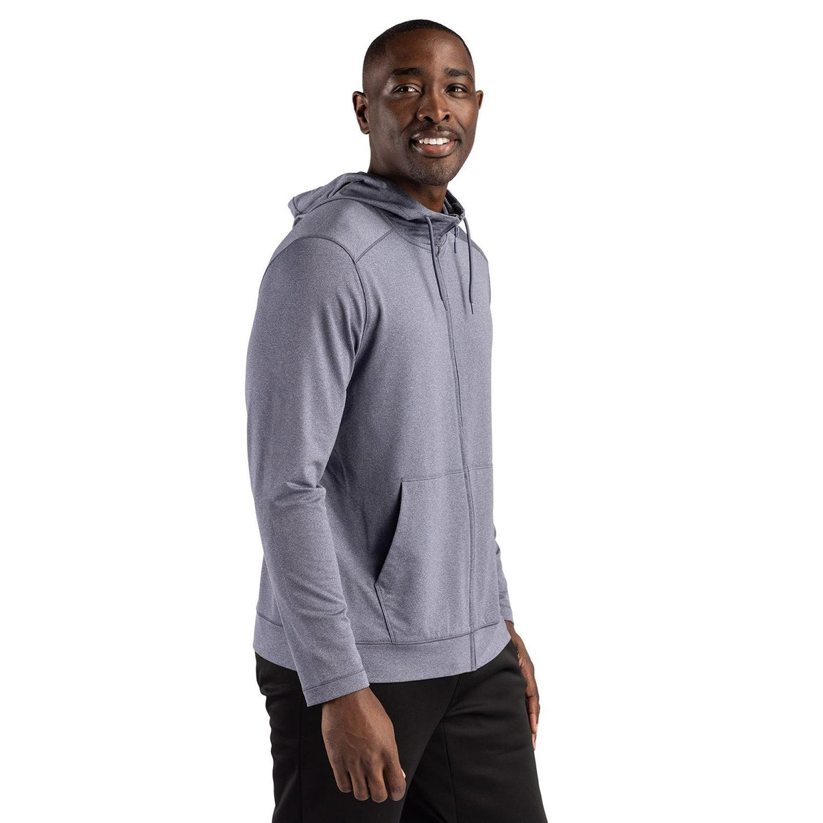 Clique Dash Recycled Mens Full Zip Hooded Sweatshirt