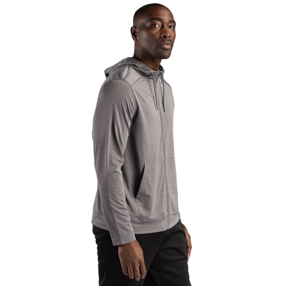 Clique Dash Recycled Mens Full Zip Hooded Sweatshirt