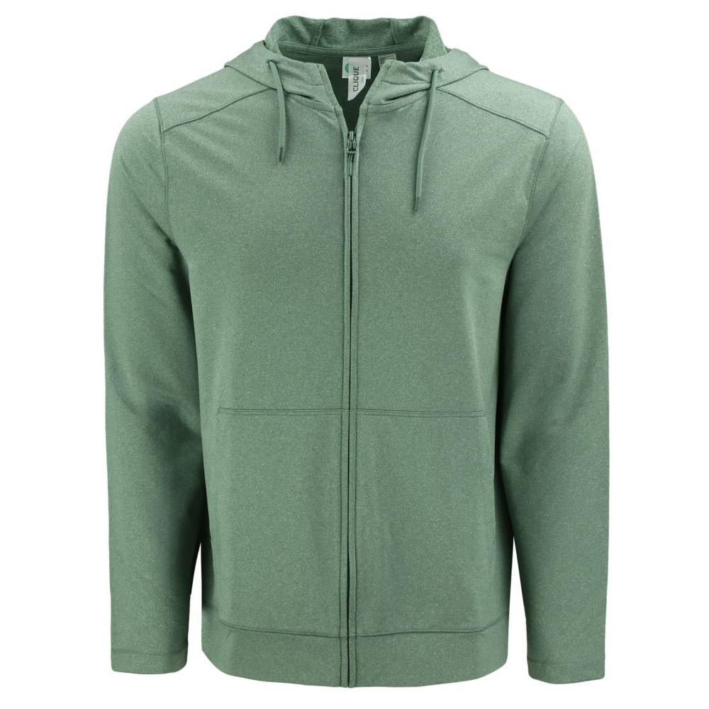 Clique Dash Recycled Mens Full Zip Hooded Sweatshirt