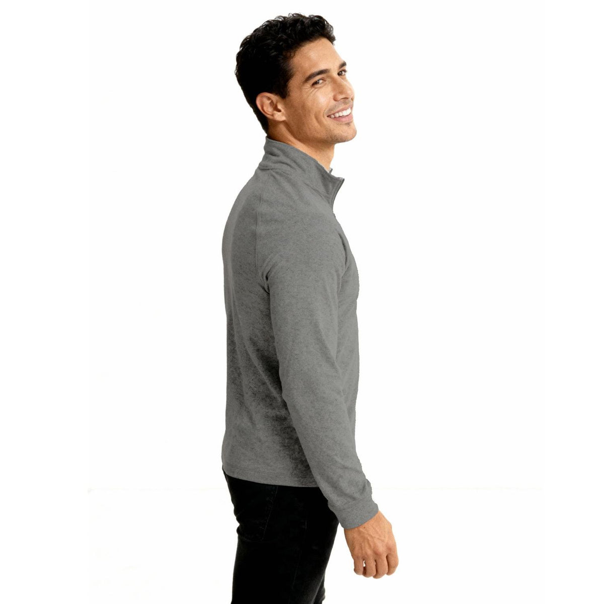Clique Dash Recycled Mens Quarter Zip Sweatshirt