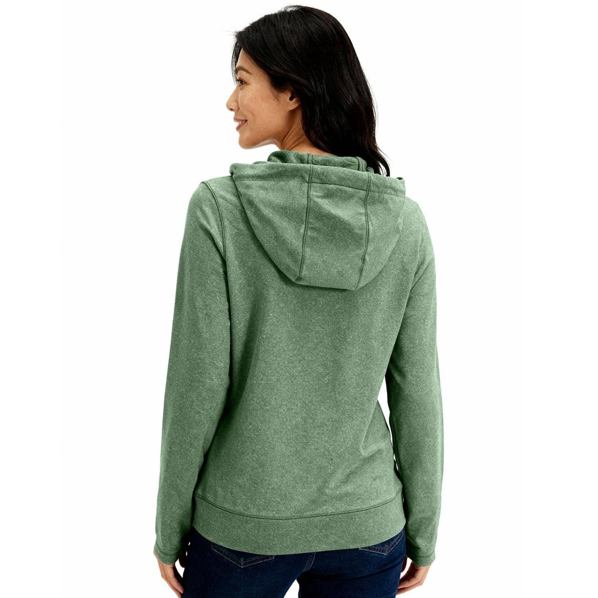 Clique Dash Recycled Womens Full Zip Hooded Sweatshirt