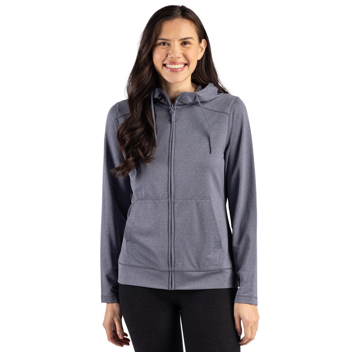 Clique Dash Recycled Womens Full Zip Hooded Sweatshirt