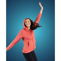 Clique Dash Recycled Womens Full Zip Hooded Sweatshirt