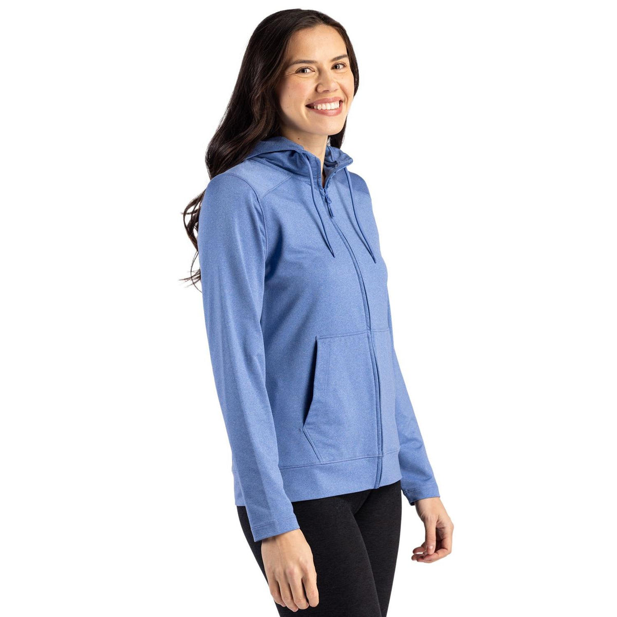 Clique Dash Recycled Womens Full Zip Hooded Sweatshirt