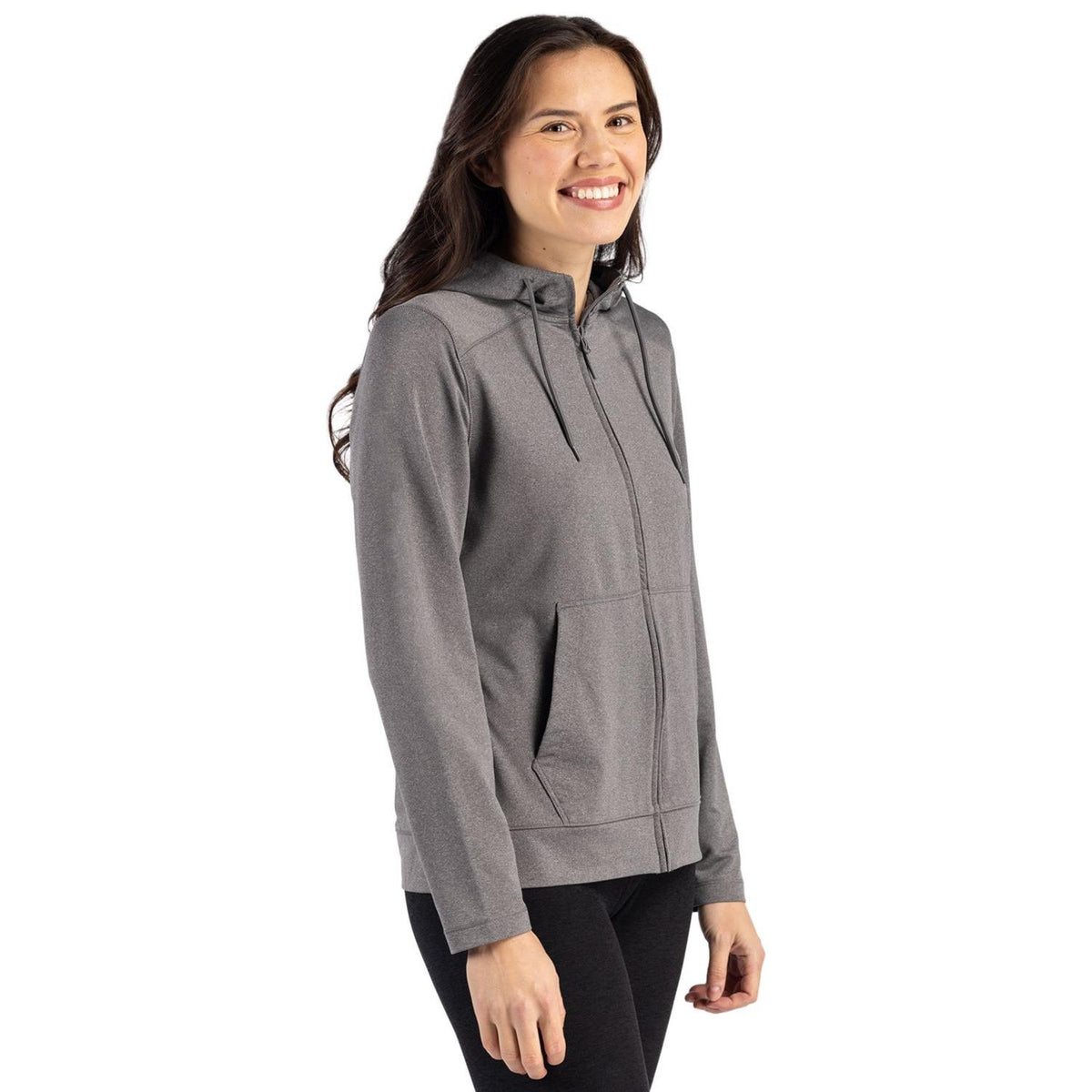 Clique Dash Recycled Womens Full Zip Hooded Sweatshirt