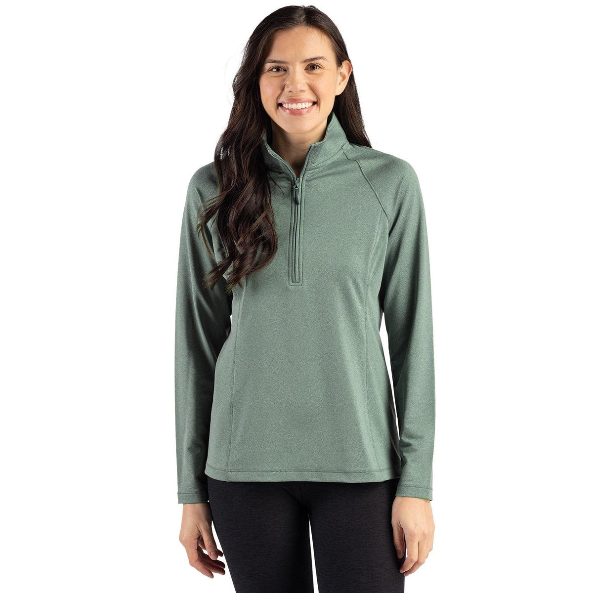 Clique Dash Recycled Womens Quarter Zip Sweatshirt