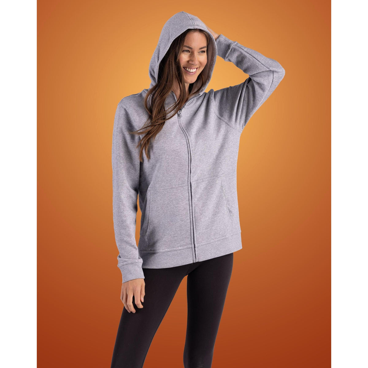 Clique Drive Recycled Unisex Full Zip Hooded Sweatshirt