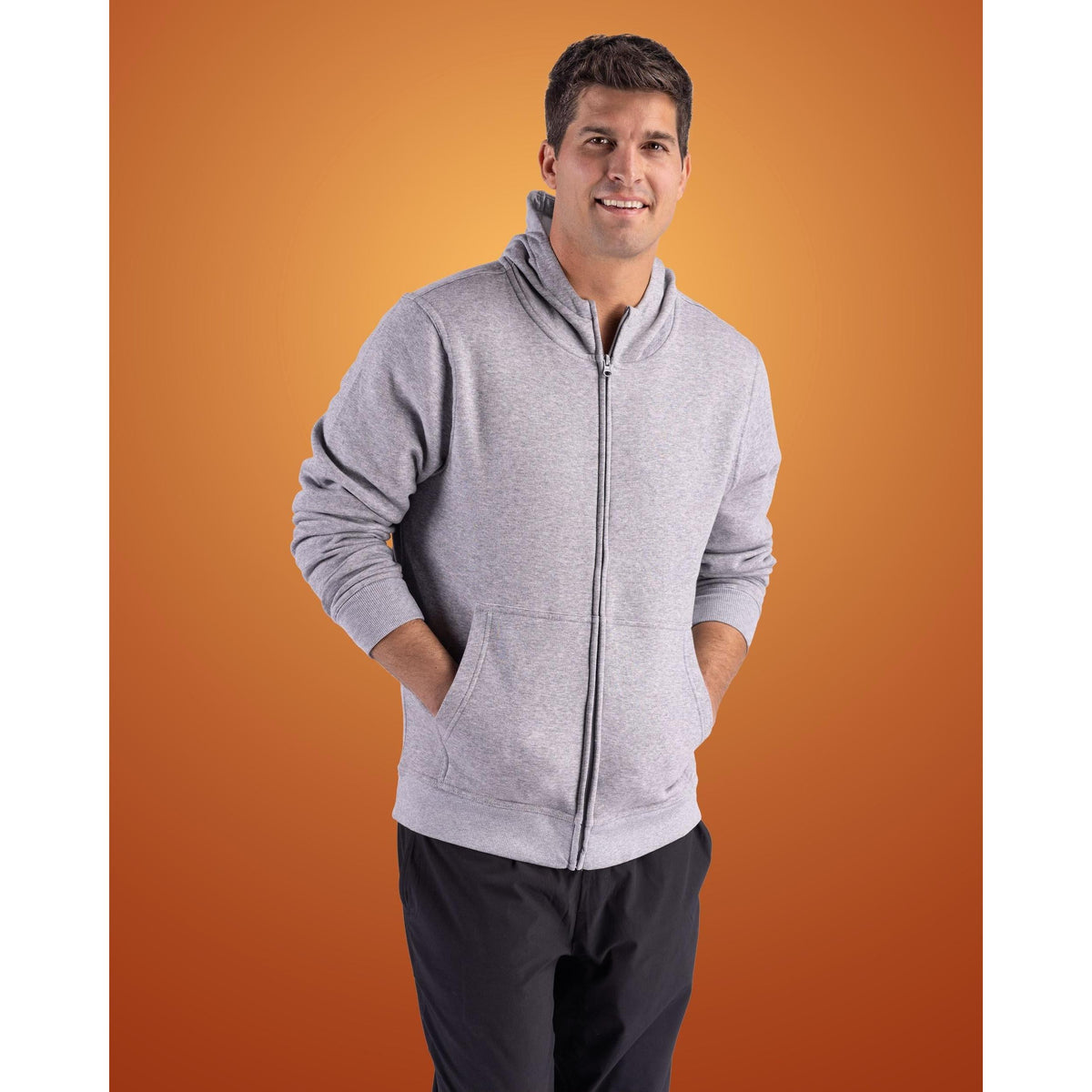 Clique Drive Recycled Unisex Full Zip Hooded Sweatshirt