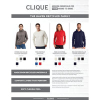 Clique Haven Recycled Mens Crewneck Sweatshirt