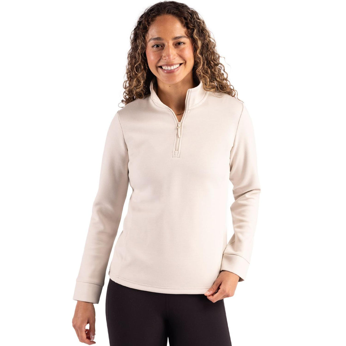 Clique Haven Recycled Womens Quarter Zip Sweatshirt