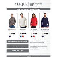 Clique Haven Recycled Womens Quarter Zip Sweatshirt