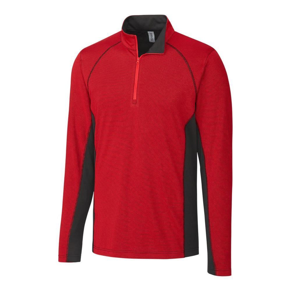 Clique Ice Pique Colorblock Tech Mens Half Zip