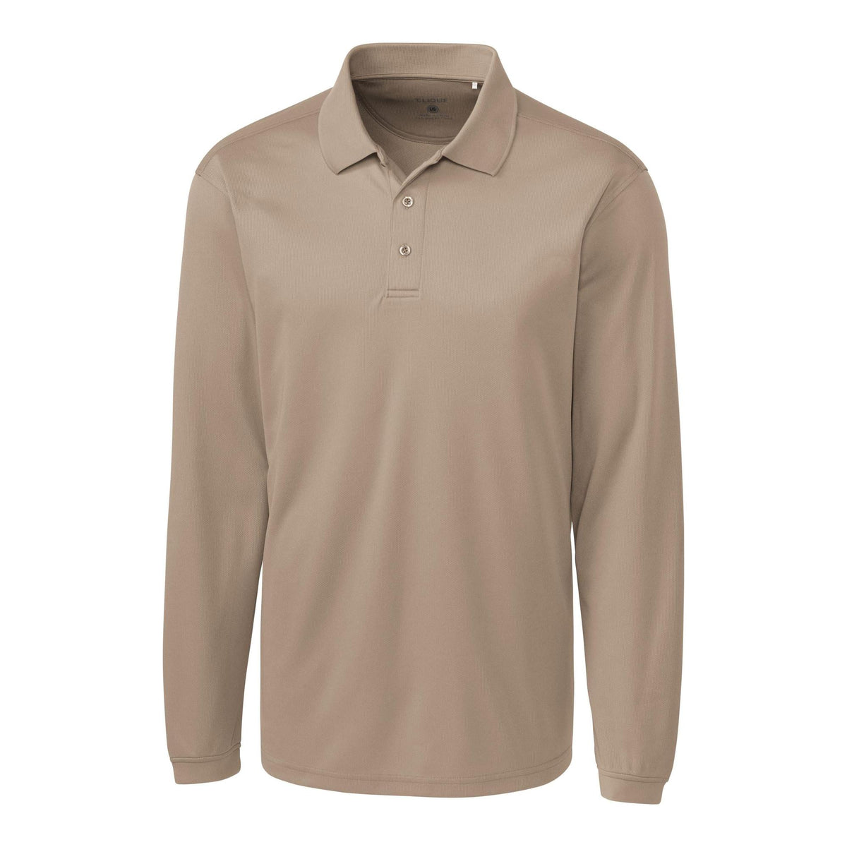 Clique Ice Pique Tech Mens Long Sleeve Polo