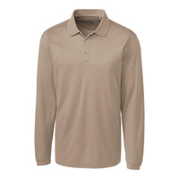 Clique Ice Pique Tech Mens Long Sleeve Polo