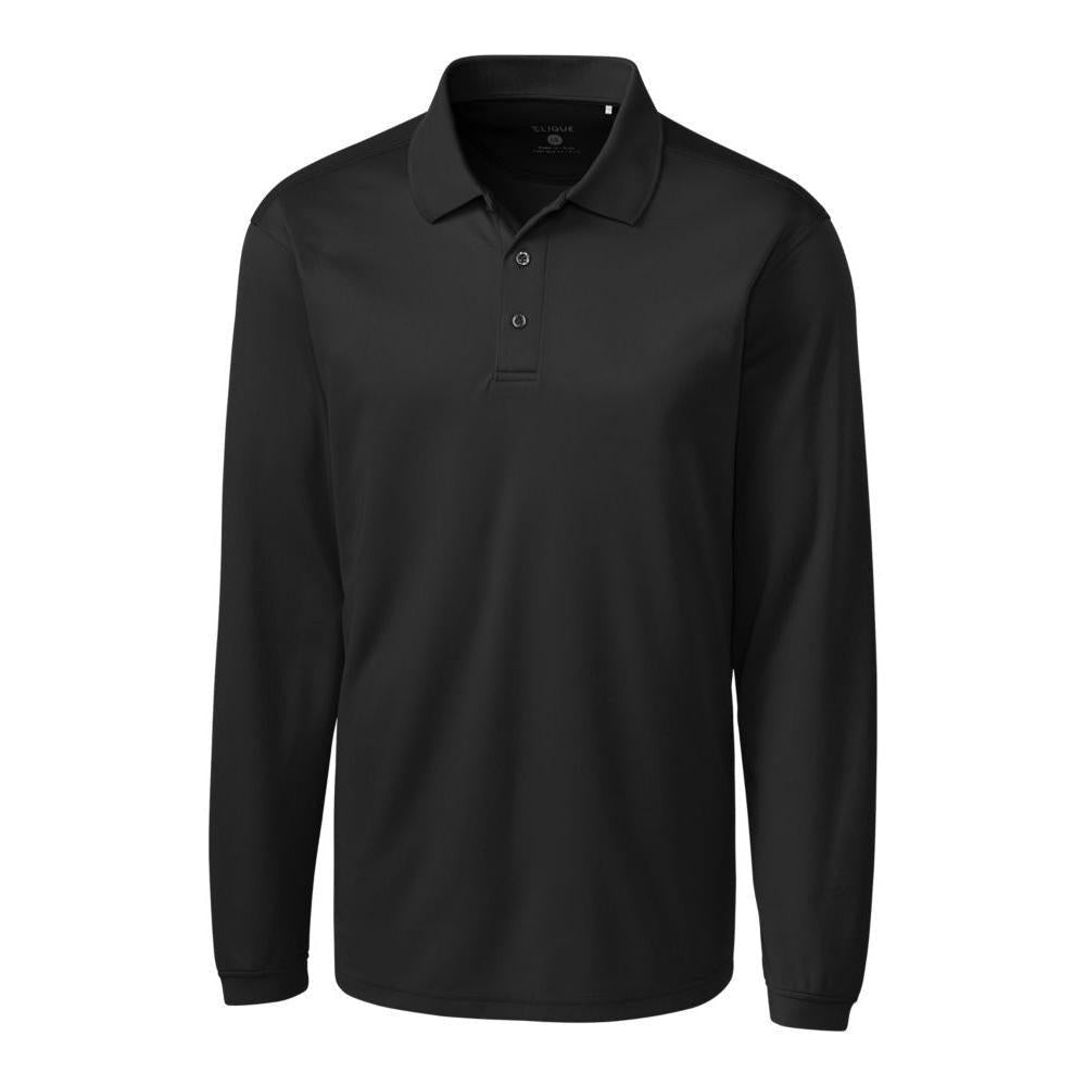 Clique Ice Pique Tech Mens Long Sleeve Polo