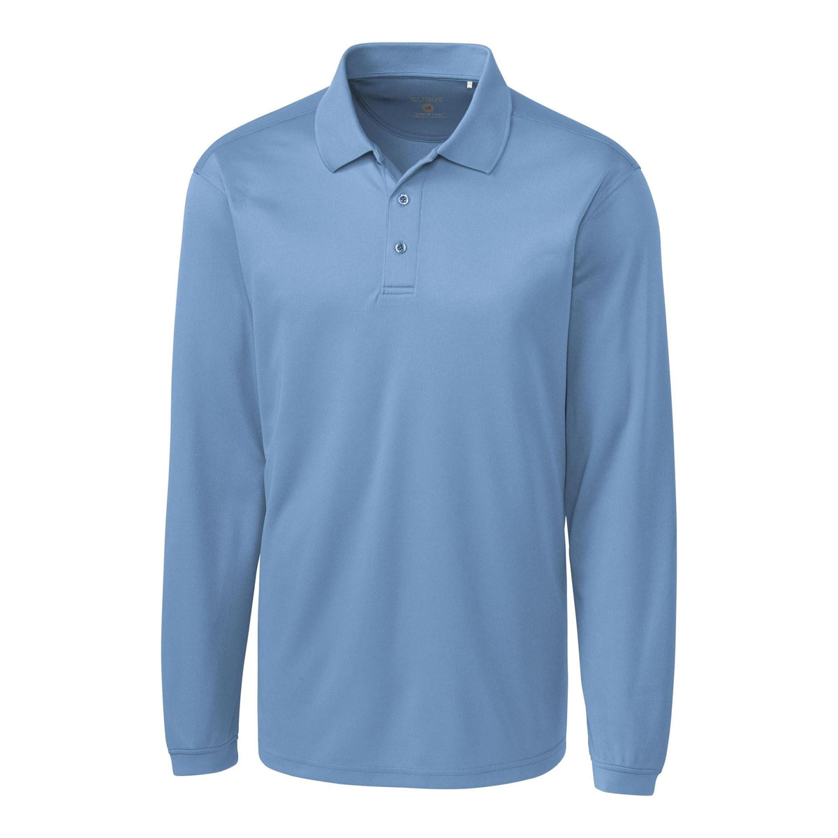 Clique Ice Pique Tech Mens Long Sleeve Polo