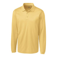 Clique Ice Pique Tech Mens Long Sleeve Polo