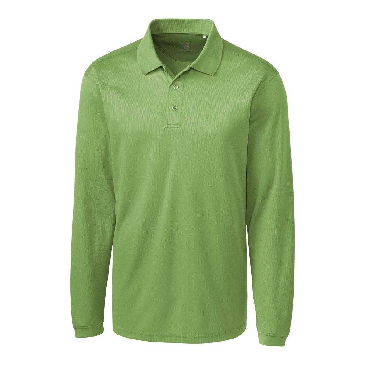 Clique Ice Pique Tech Mens Long Sleeve Polo