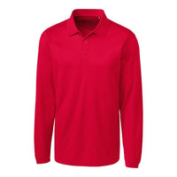 Clique Ice Pique Tech Mens Long Sleeve Polo