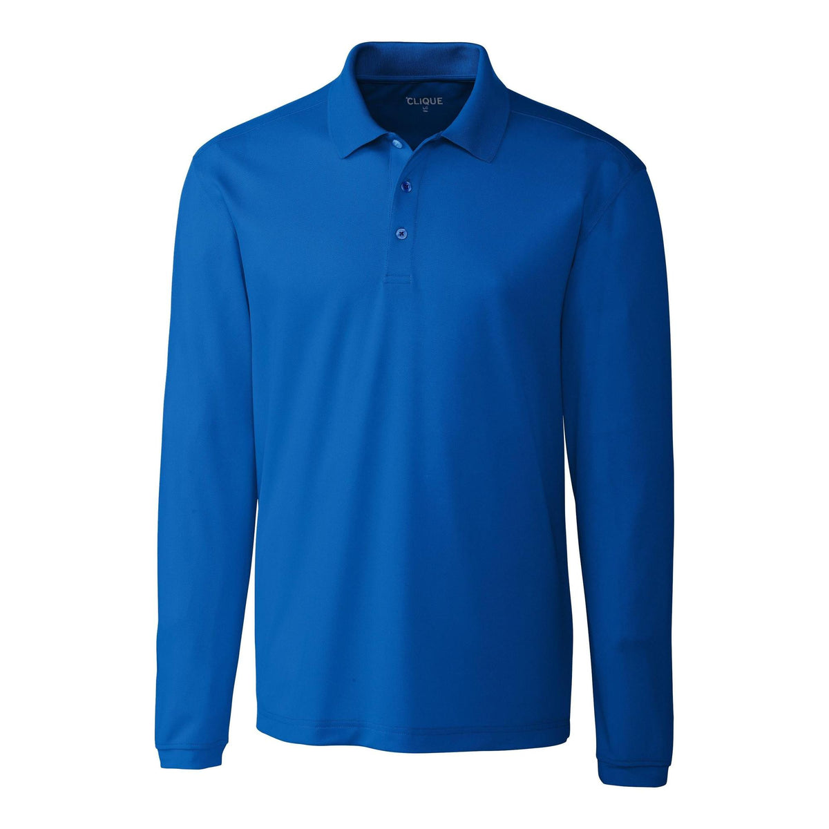 Clique Ice Pique Tech Mens Long Sleeve Polo
