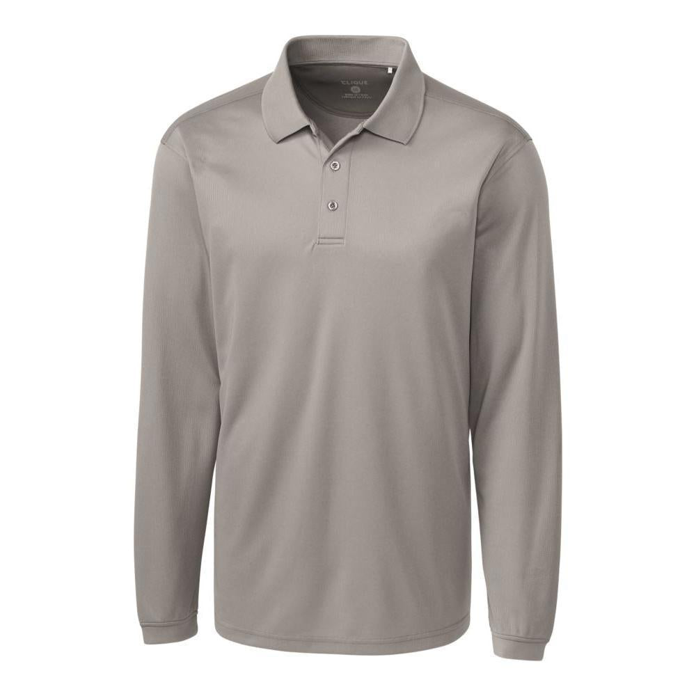 Clique Ice Pique Tech Mens Long Sleeve Polo