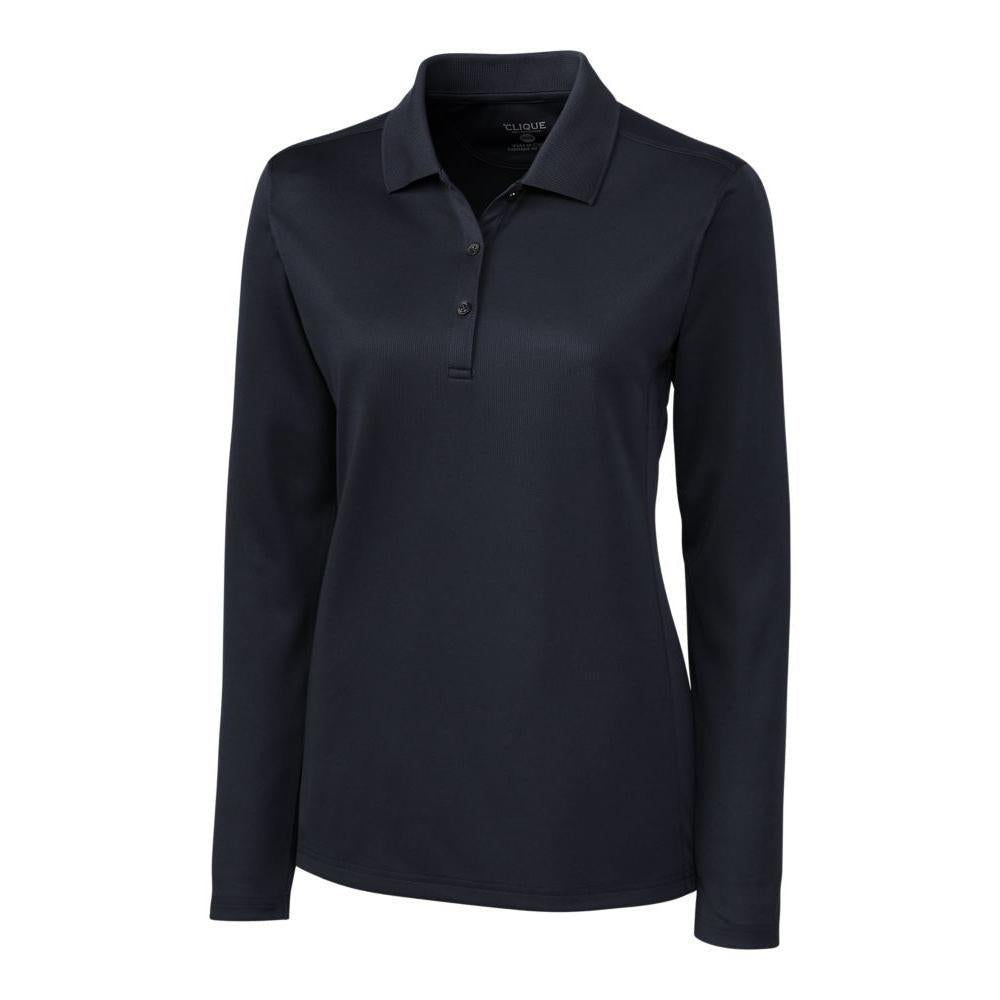 Clique Ice Pique Tech Womens Long Sleeve Polo
