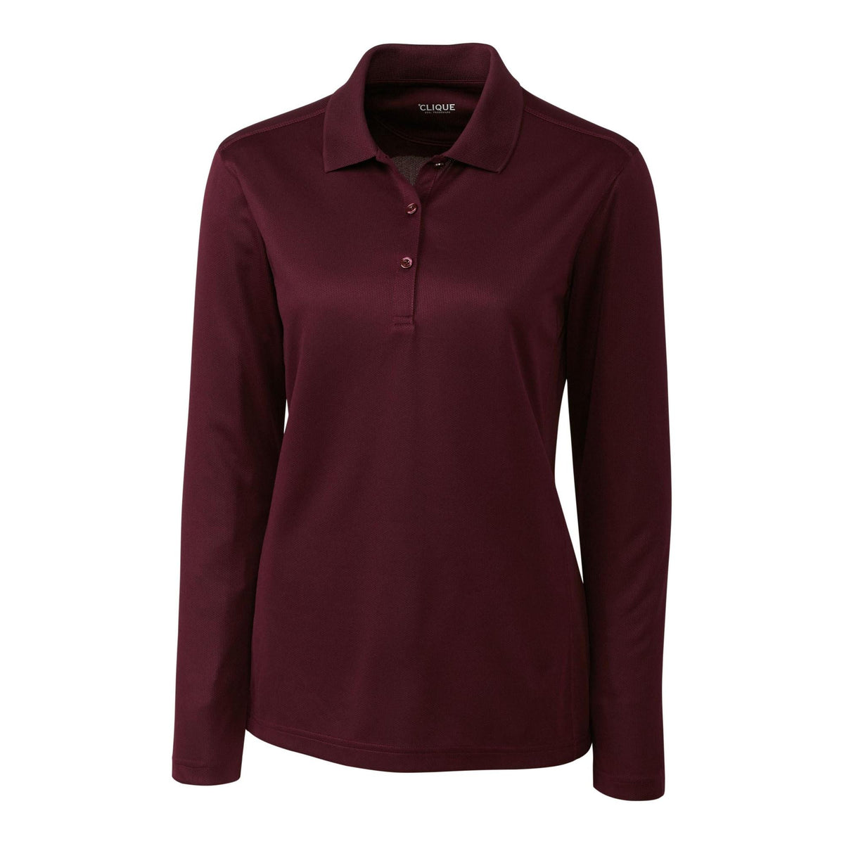 Clique Ice Pique Tech Womens Long Sleeve Polo