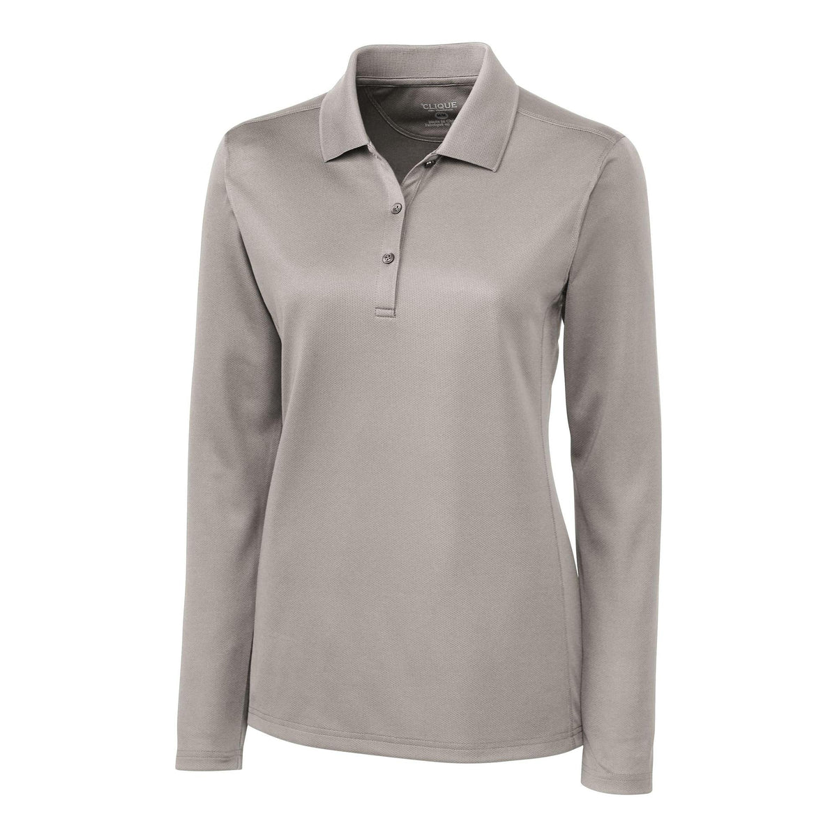 Clique Ice Pique Tech Womens Long Sleeve Polo