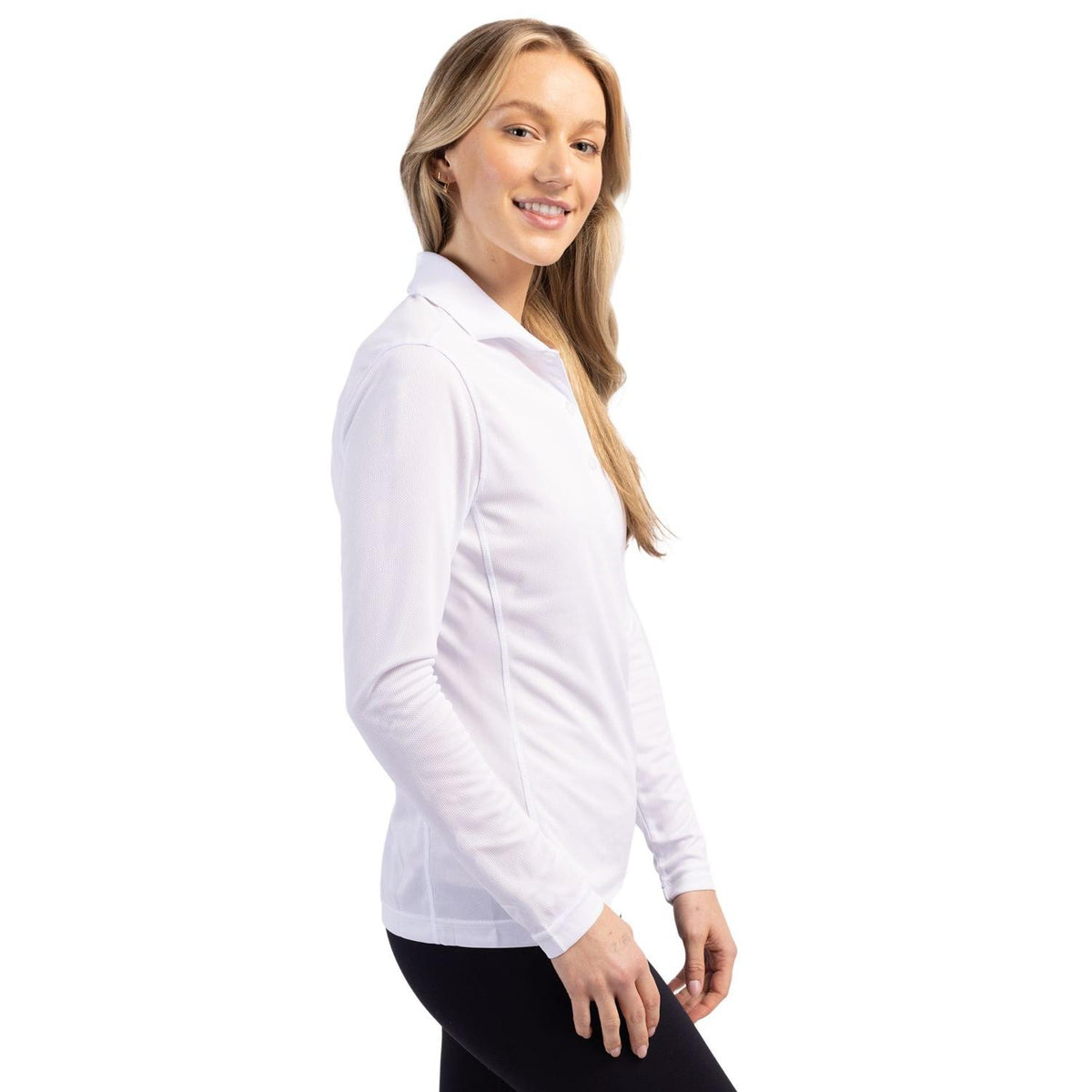 Clique Ice Pique Tech Womens Long Sleeve Polo