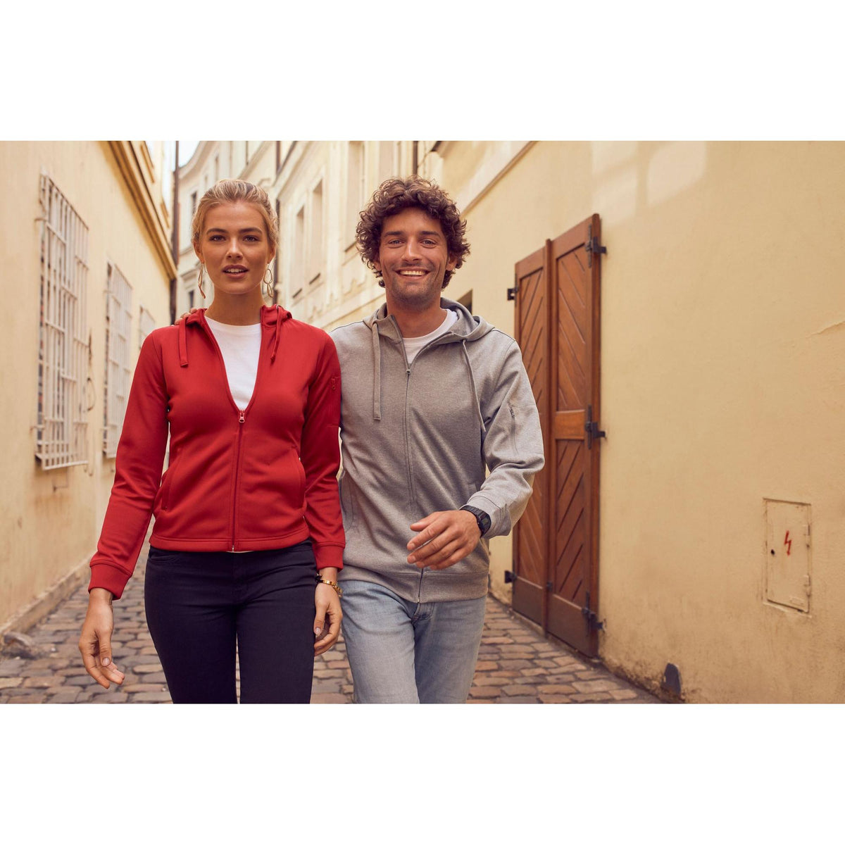 Clique Lift Solution-dyed Performance Unisex Full Zip Hooded Sweatshirt