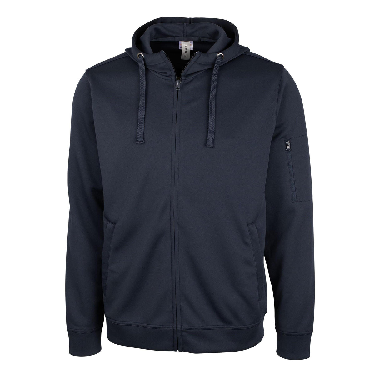 Clique Lift Solution-dyed Performance Unisex Full Zip Hooded Sweatshirt