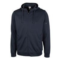 Clique Lift Solution-dyed Performance Unisex Full Zip Hooded Sweatshirt