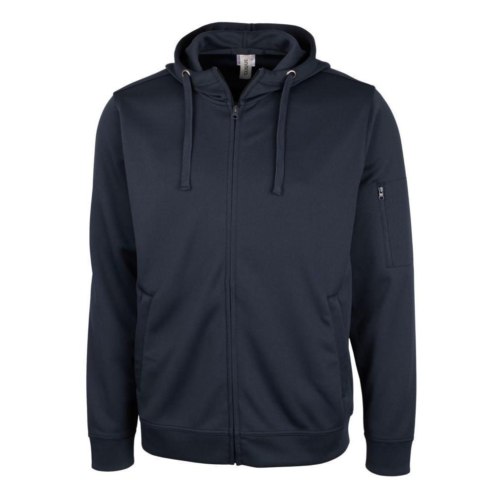Clique Lift Solution-dyed Performance Unisex Full Zip Hooded Sweatshirt