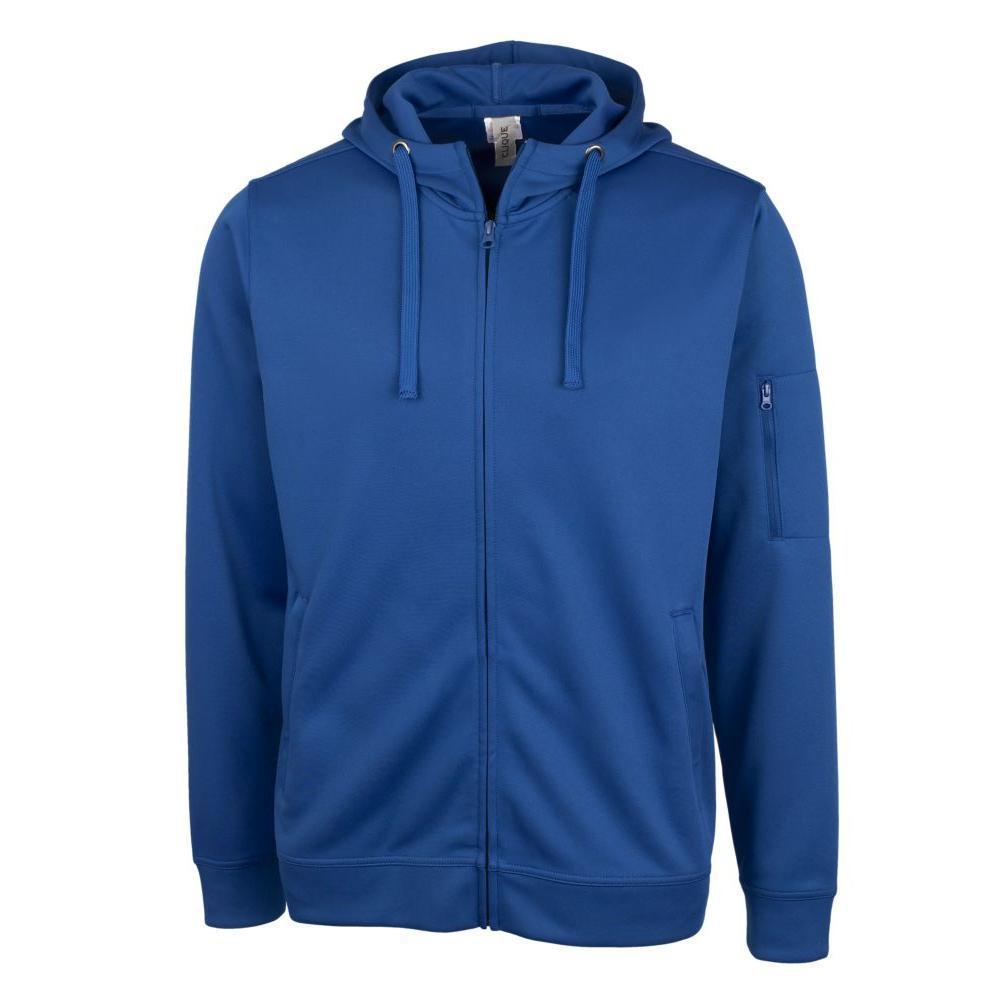 Clique Lift Solution-dyed Performance Unisex Full Zip Hooded Sweatshirt