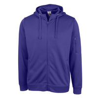 Clique Lift Solution-dyed Performance Unisex Full Zip Hooded Sweatshirt