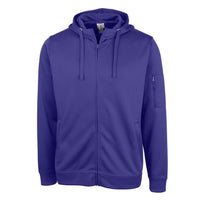 Clique Lift Solution-dyed Performance Unisex Full Zip Hooded Sweatshirt
