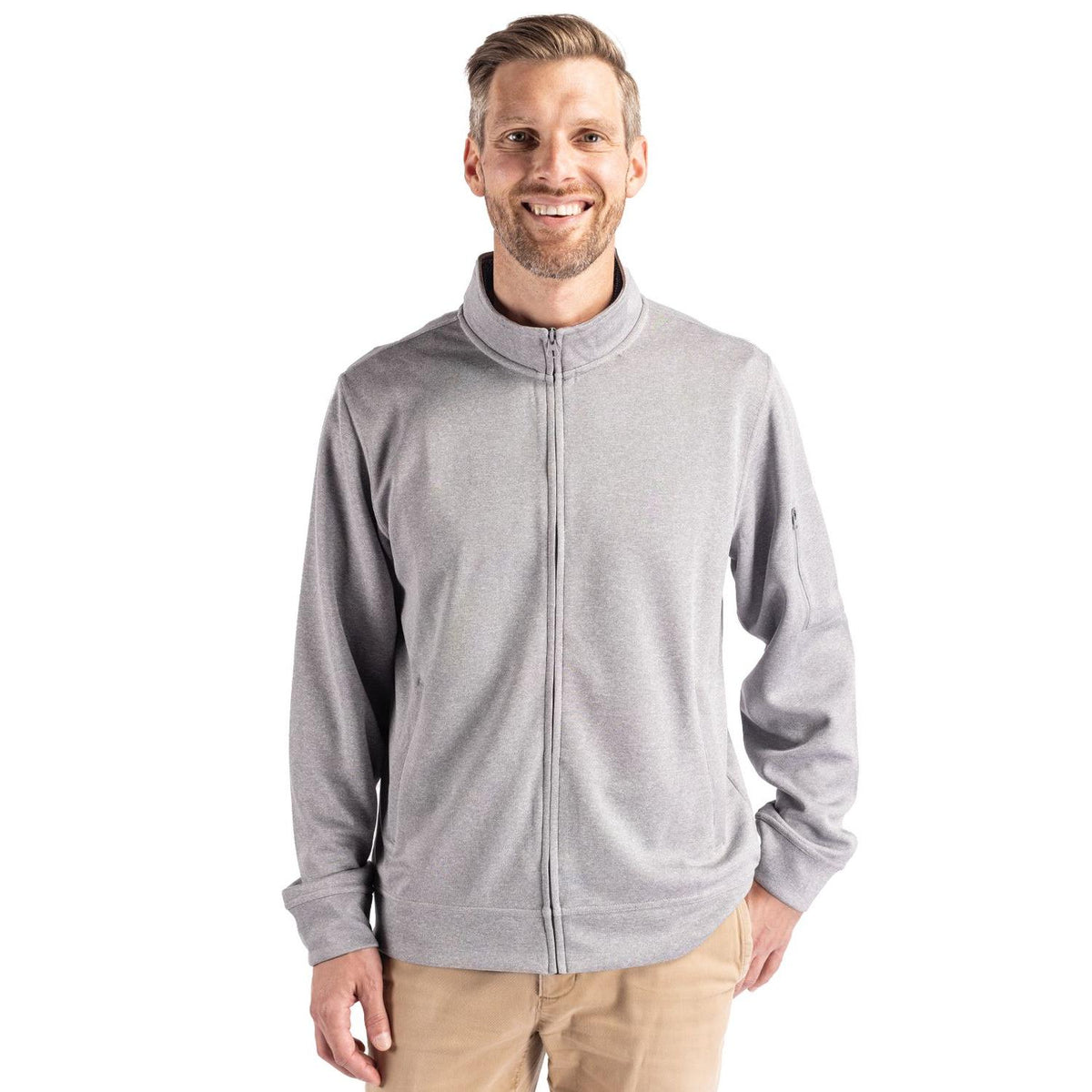 Clique Lift Solution-dyed Performance Unisex Full Zip Sweatshirt