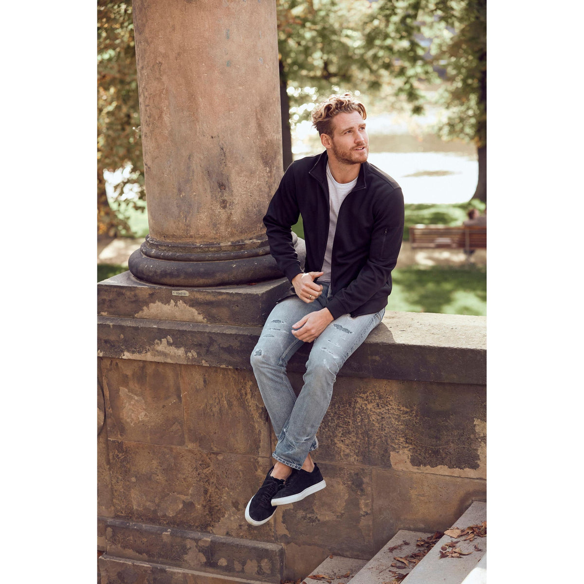 Clique Lift Solution-dyed Performance Unisex Full Zip Sweatshirt