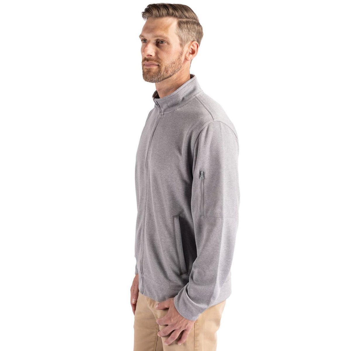 Clique Lift Solution-dyed Performance Unisex Full Zip Sweatshirt