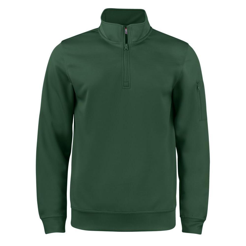 Clique Lift Solution-dyed Performance Unisex Half Zip Sweatshirt